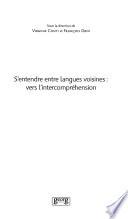 S'entendre entre langues voisines