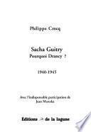 Sacha Guitry, pourquoi Drancy?