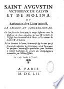 Saint Augustin victorieux de Calvin et de Molina