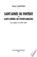 Saint-Geniès de Fontédit, ou, Sant-Ginièis de Fountarecho