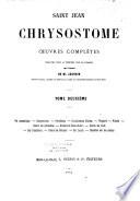 Saint Jean Chrysostome Oeuvres complètes