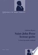 Saint-John Perse lecteur-poète