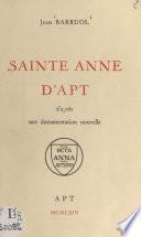Sainte Anne d'Apt