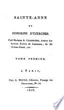 Sainte-Anne [les ruines de Yedburg], et Honorine d'Uzerches