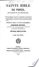 Sainte Bible de Vence: Job. 1829