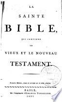Sainte Bible