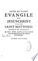 Sainte Bible traduite en françois, avec l'explication du sens litteral et du sens spirituel