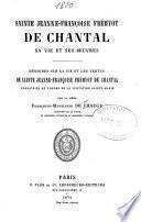 Sainte Jeanne-Françoise Frémyot de Chantal