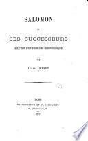 Salomon et ses successeurs