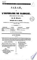 Sarah, ou l'orpheline de Glencoé