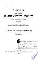 Časopis pro pěstování matematiky a fysiky