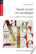 Savoir écrire en sociologie