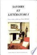 Savoirs et littérature