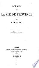 Scenes de la vie de province