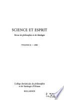 Science Et Esprit