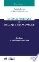 SCIENCE POLITIQUE EN BELGIQUE FRANCOPHONE