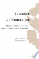 Sciences et Humanités