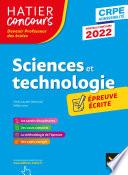 Sciences et Techno - CRPE 2022 - Epreuve écrite d'admissibilité