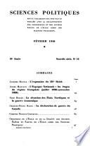 Sciences politiques