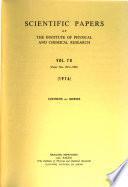 Scientific Papers of the Institute of Physical and Chemical Research