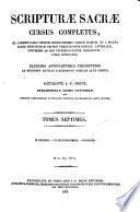 Scripturæ Sacræ cursus completus