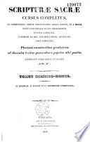 Scripturae sacrae cursus completus