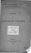 Séance de clôture du Congrès