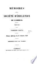 Séance publique [afterw.] Mémoires