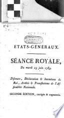 Séance royale du mardi 23 juin 1789