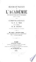 Séances et travaux de l'Académie des Sciences Morales et Politiques