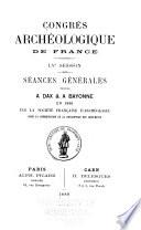 Séances générales tenues à ... en ... par la Société française pour la conservation des monuments historiques