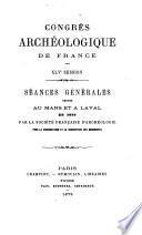 Séances générales tenues à ... en ... par la Société française pour la conservation des monuments historiques