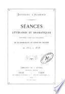Séances littéraires et dramatiques