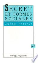 Secret et formes sociales