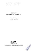 Secret et formes sociales