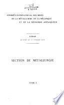 Section de métallurgie