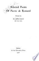 Selected poems of Pierre de Ronsard