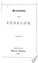 Selections from Fénelon