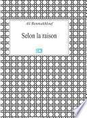 Selon la raison (Essais)