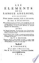 ʹElʹemens de la langue anglois