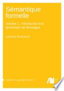Sémantique formelle
