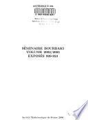 Séminaire Bourbaki