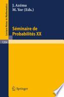 Séminaire de Probabilités XX 1984/85