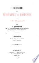 Séminaires de Bordeaux avant la Révolution