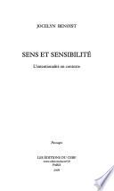 Sens et sensibilité