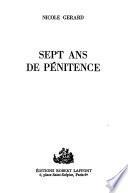 Sept ans de pénitence
