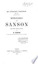 Sept générations d'exécuteurs 1688-1847