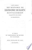 Sept livres des histoires