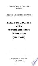 Serge Prokofiev et les courants esthétiques de son temps