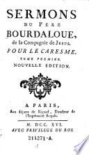 Sermons du pere --- pour le caresme